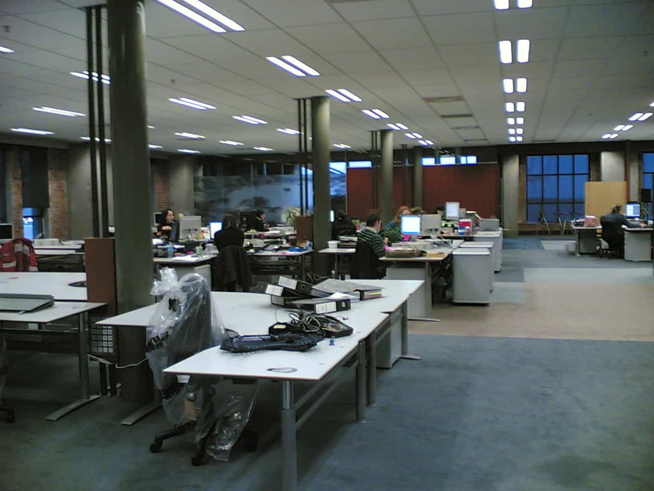 Inside a modular office