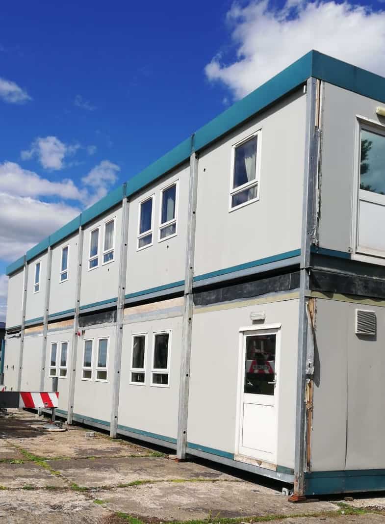 exterior view of a used modular building